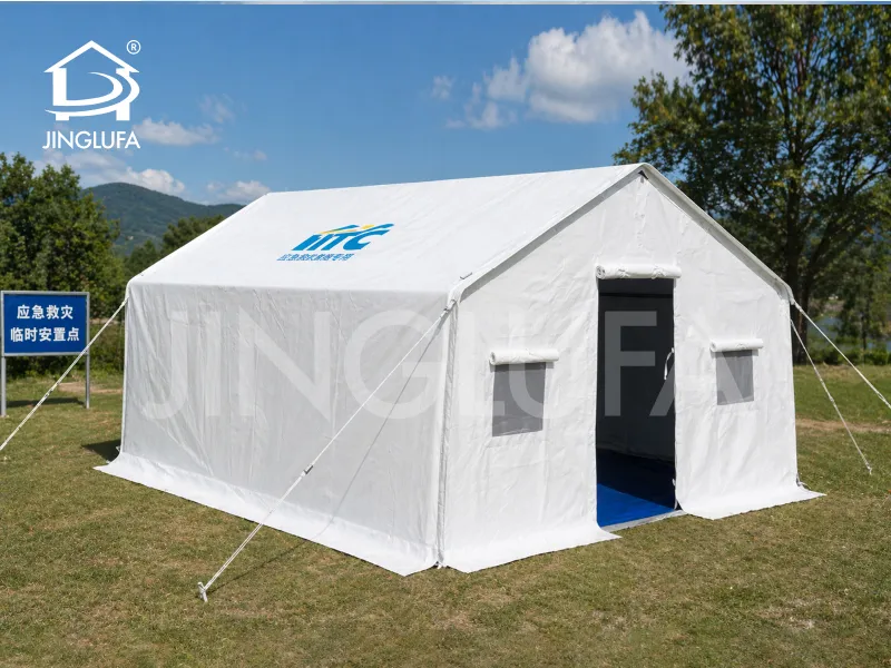 White Emergency Relief Frame Tent