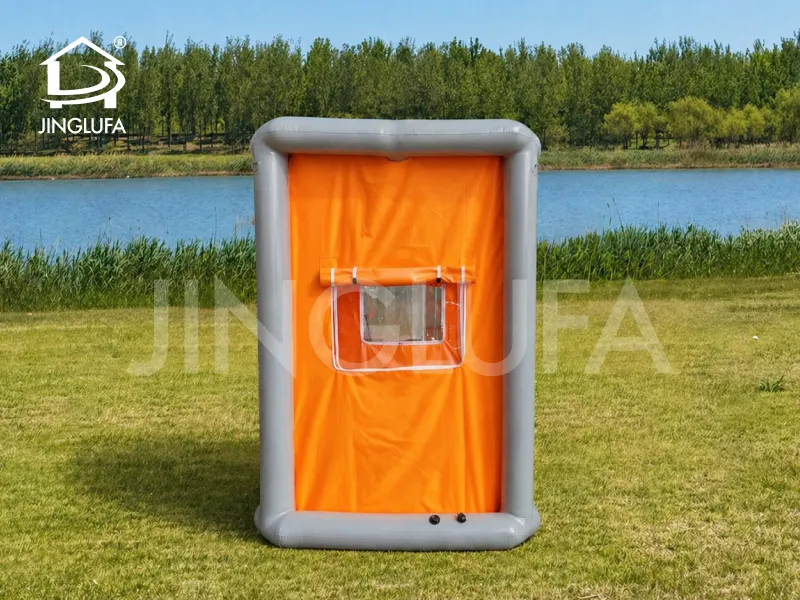 Single-person decon tent