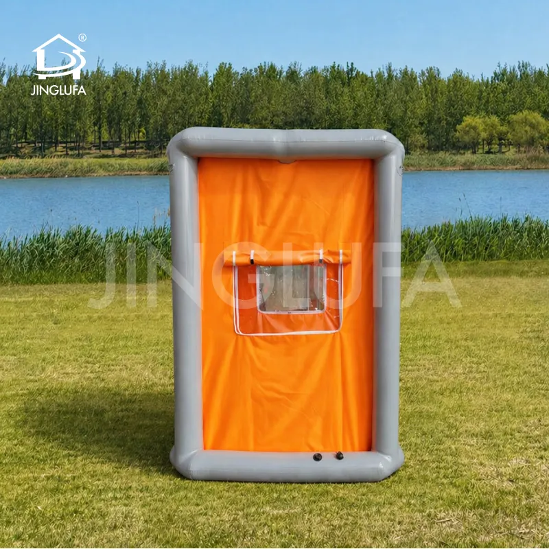 Single-person decon tent