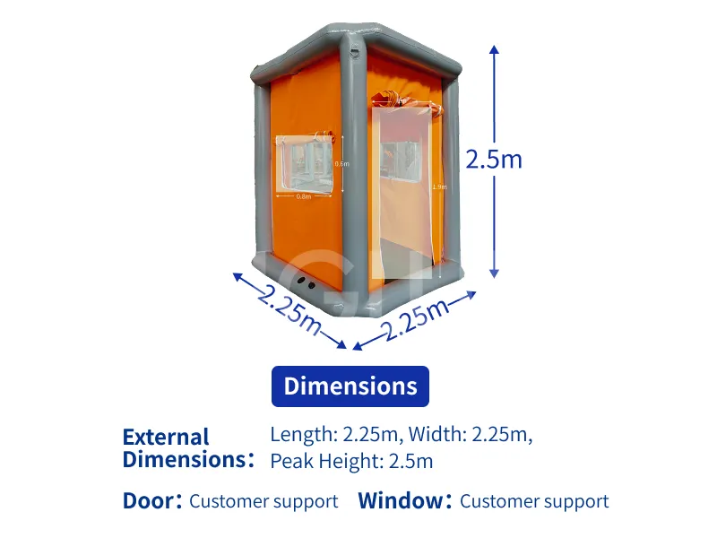 Single-person decon tent
