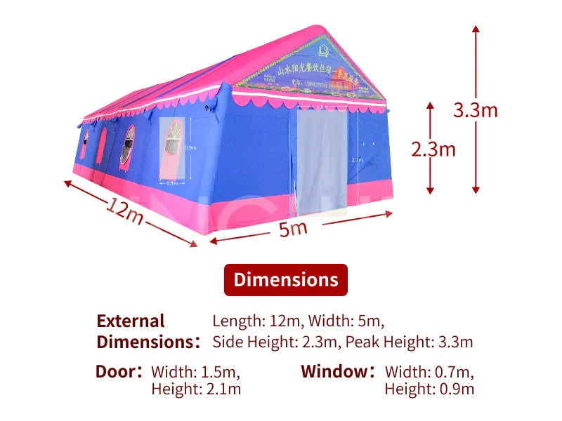 Inflatable wedding tent