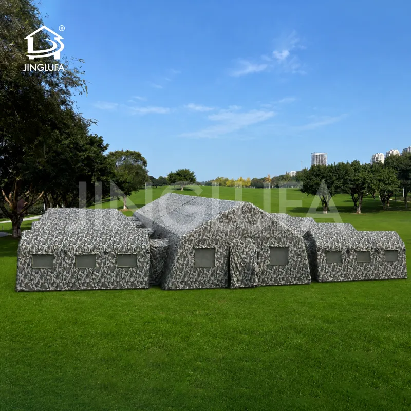 Inflatable command tent
