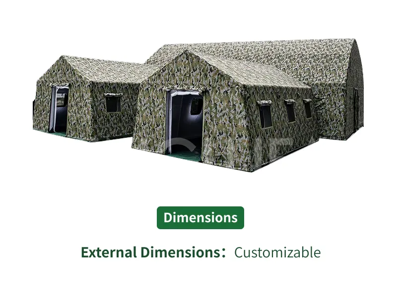 Inflatable command tent