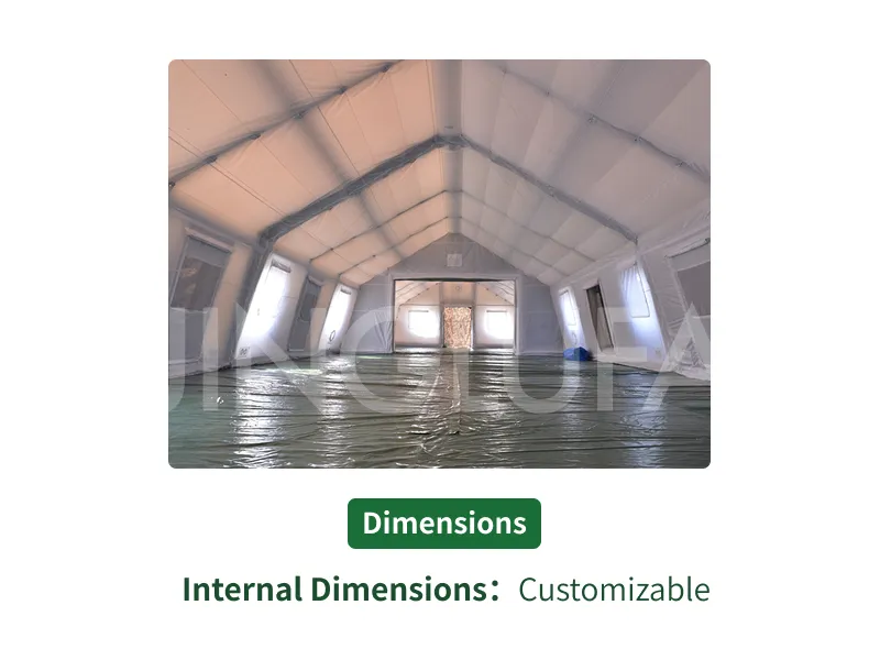 Inflatable command tent