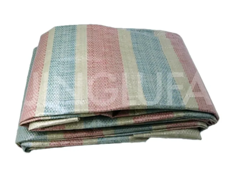 Virgin Double-Coated Striped Poly Fabric