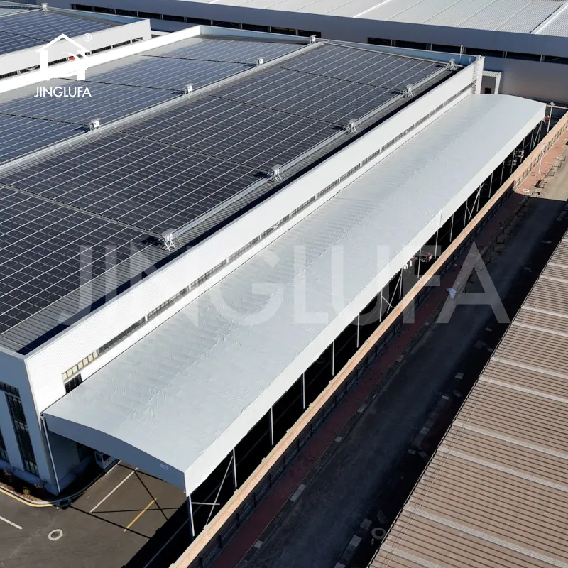 Suspended electric telescopic tunnel tent
