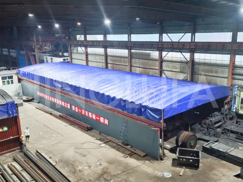 Electric retractable tunnel tent