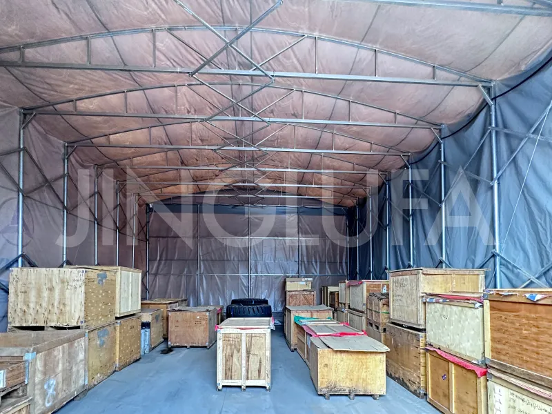Manual Floor-Standing retractable tunnel tents