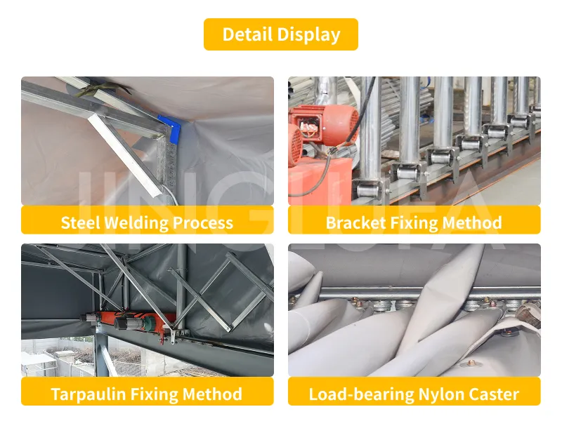 Suspended electric telescopic tunnel tent