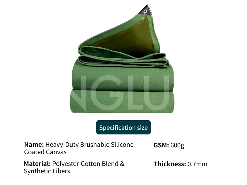 Heavy-Duty Brushable Silicone Coated Canvas