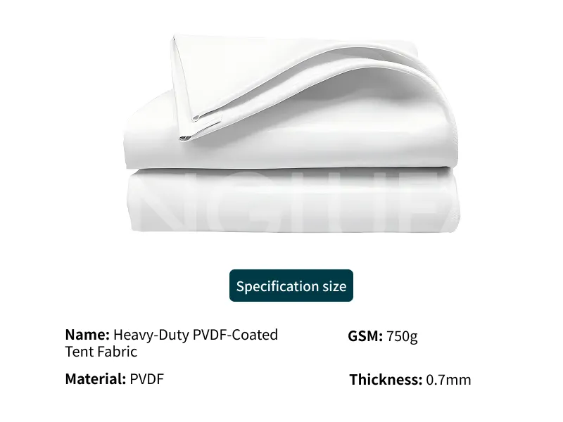 Heavy-Duty PVDF-Coated Event Tent Fabric
