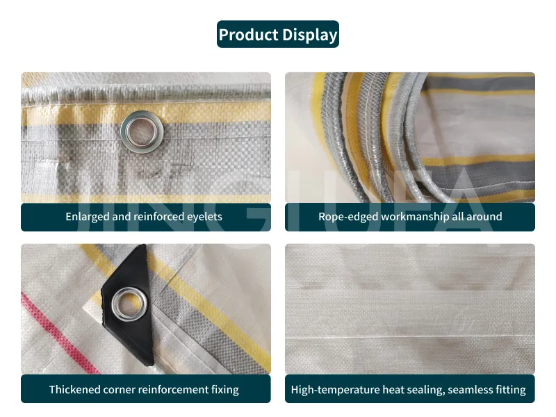 Gold & Silver Striped Virgin Double-Coated Poly Fabric (Custom)